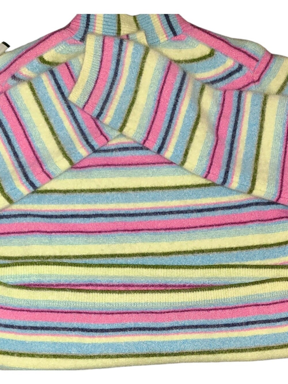Cottagecore Grandmacore Softgirl Dopamine Dressing Cashmere MultiColor Sweater - Picture 5 of 11